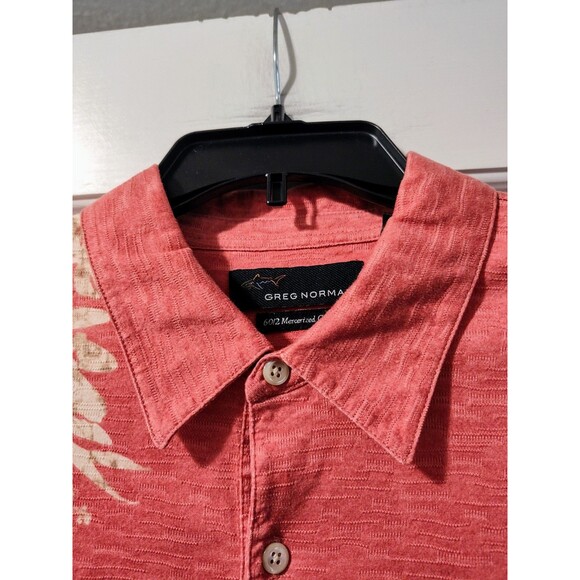 Vintage 90s Greg Norman Men's XL Salmon Colored Mercerized Cotton The Diplomat - Picture 10 of 14